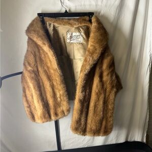 Jacob vintage Women's Brown Fur mink  Coat